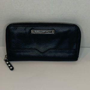 Rebecca Minkoff Black Leather Zippered Wallet
